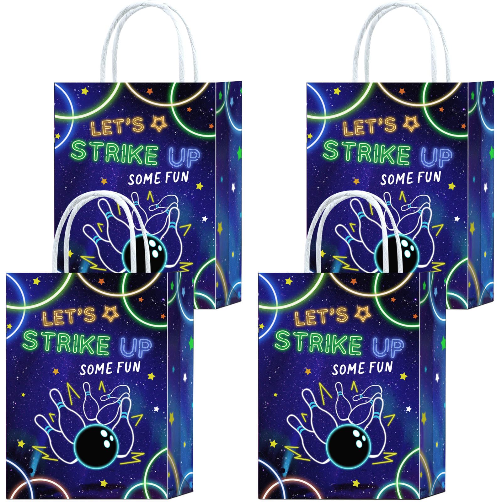 Amazon.com: Tyndallrays 16 Pieces Blue Bowling Goodie Bags for